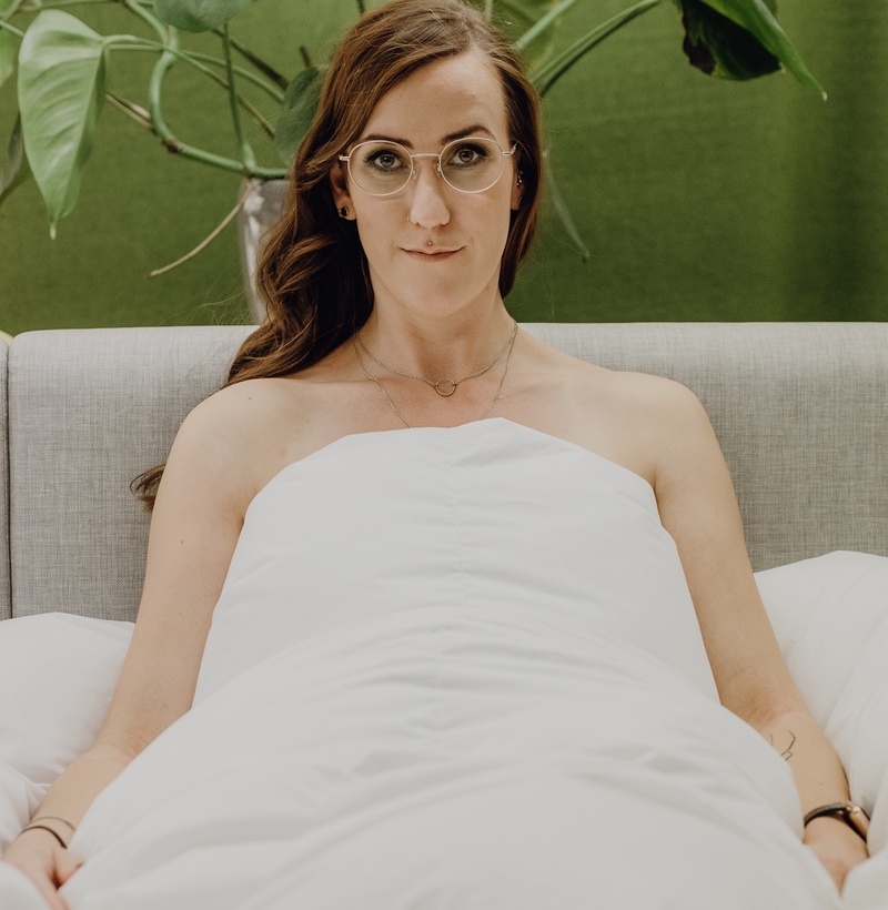 unter einer bettdecke