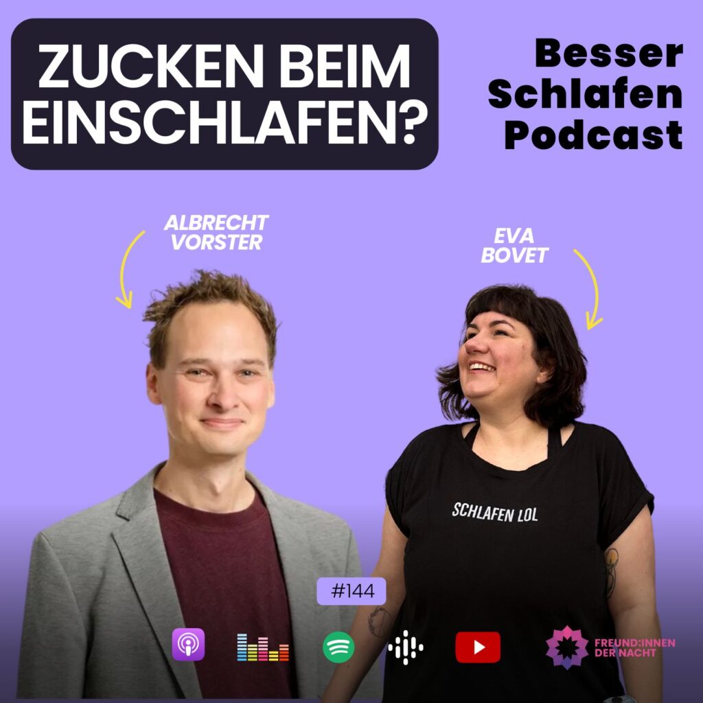 podcast episode mit albrecht vorster und eva bovet über einschlafzuckungen