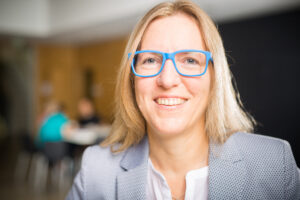 Gudrun Hartmann, Leiterin des Hostels und der Verpflegungsbetriebe im Studierendenwerk Frankfurt